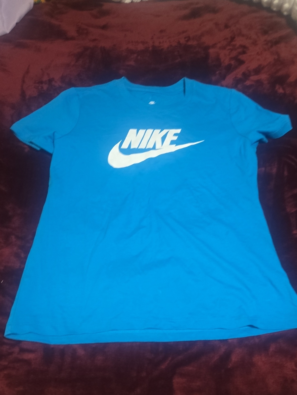 Nike Women's Bright Blue Short-Sleeve Logo Tee